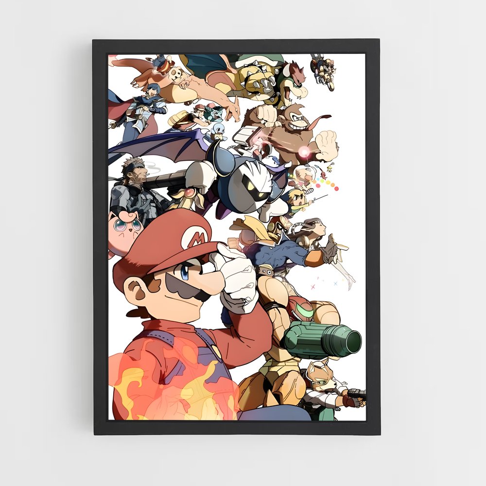 Poster Pokémon Symphony – affiche Super Smash Bros (vue 2)